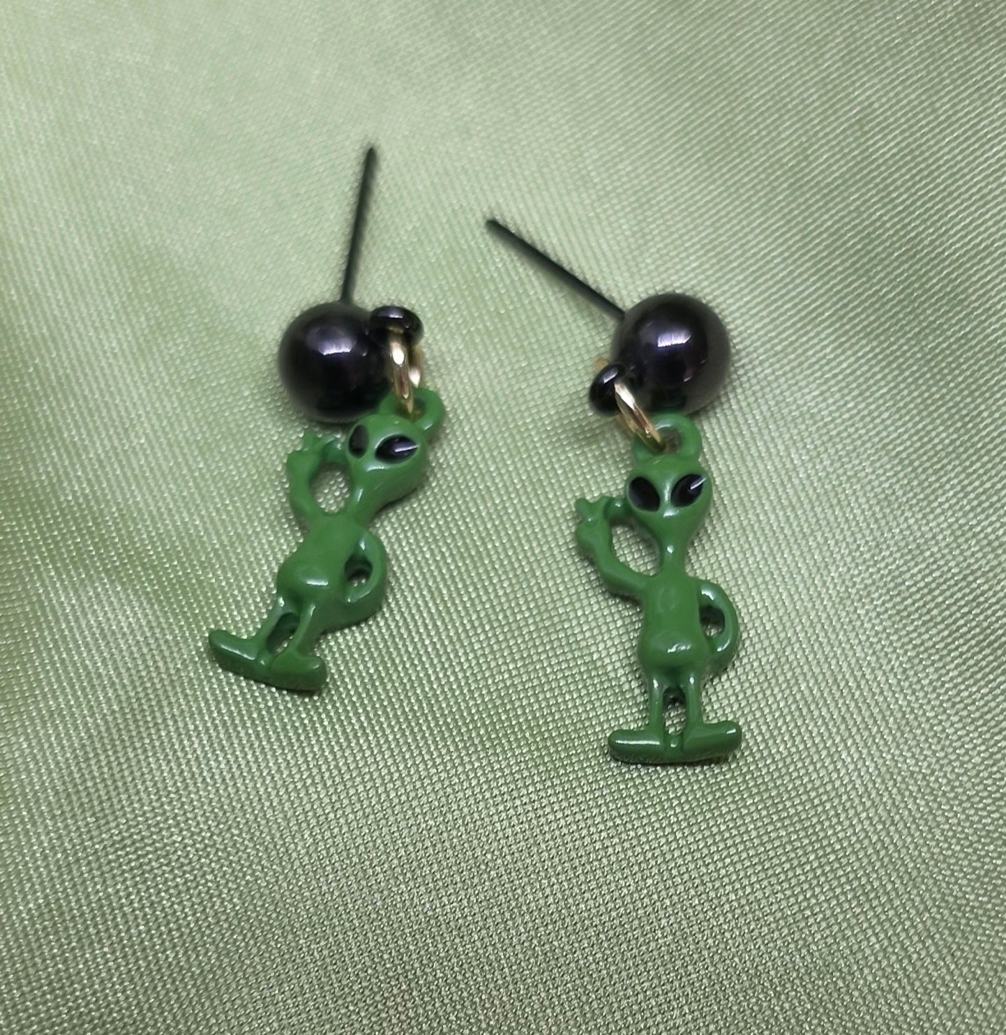 Alien earrings