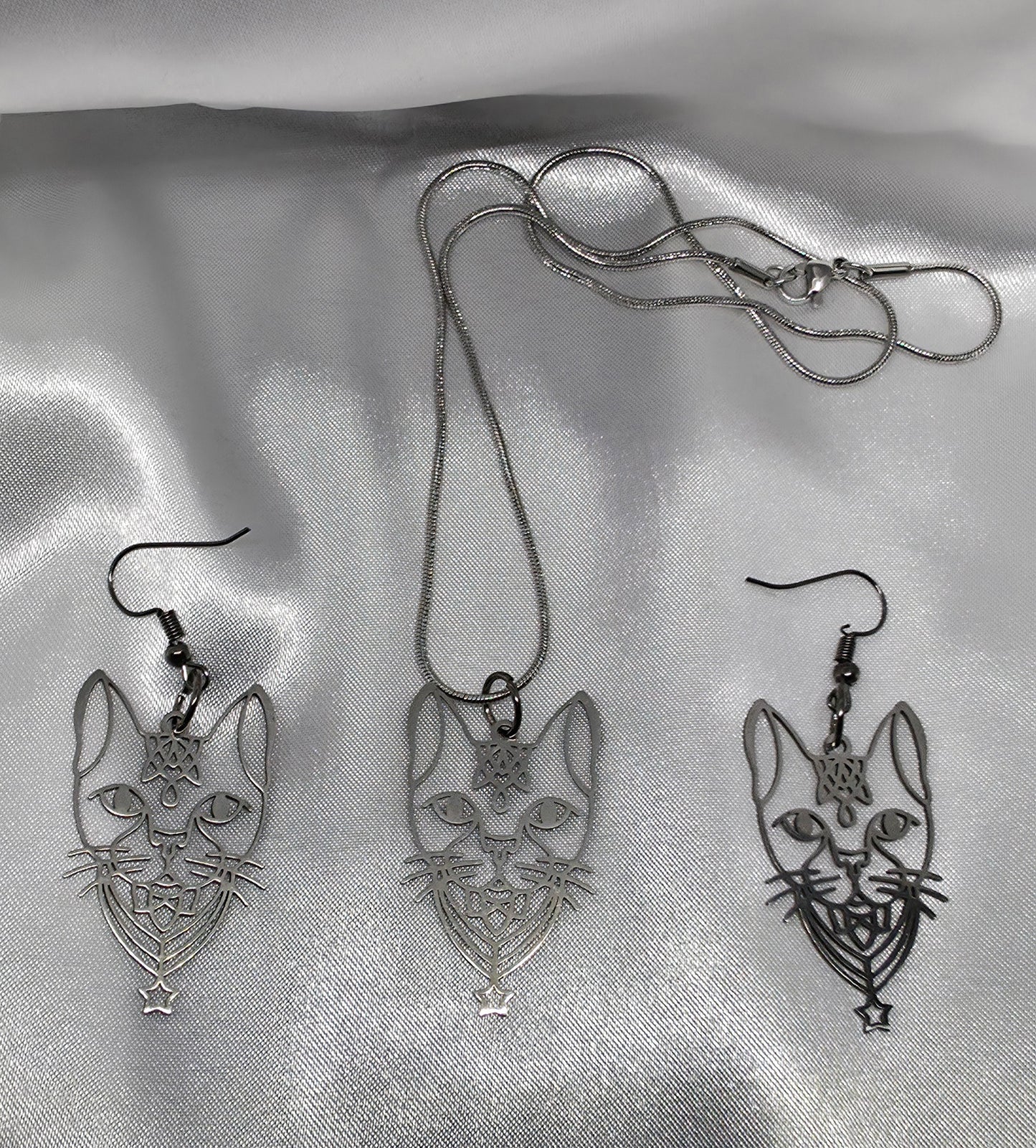 Cat jewelry set