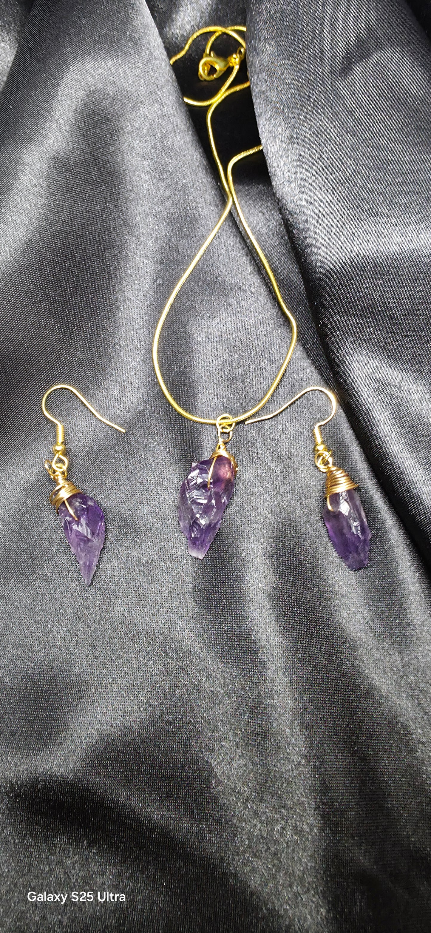 Amethyst/ gold